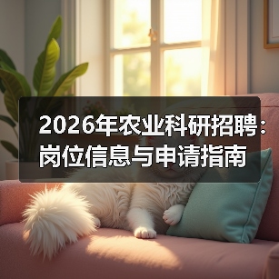 2026年农业科研招聘：岗位信息与申请指南