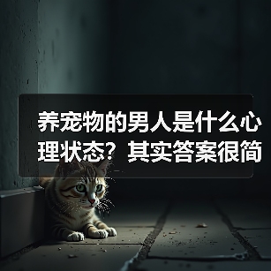 养宠物的男人是什么心理状态？其实答案很简单