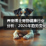 养宠博士宠物健康行业分析:2026年趋势变化与实用指南(图2) 养宠博士宠物健康行业分析:2026年趋势变化与实用指南(图2)