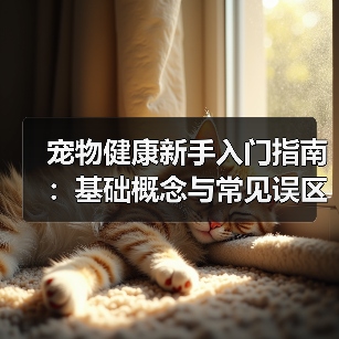 宠物健康新手入门指南:基础概念与常见误区解决方案(图3) 宠物健康新手入门指南:基础概念与常见误区解决方案(图3)