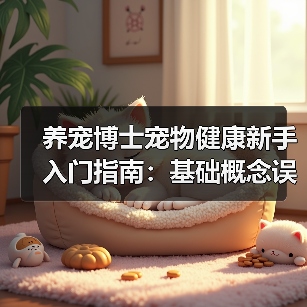 养宠博士宠物健康新手入门指南：基础概念误区与解决方案