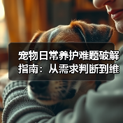 宠物日常养护难题破解指南:从需求判断到维护全攻略(图1) 宠物日常养护难题破解指南:从需求判断到维护全攻略(图1)