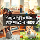 宠物咨询日常经验：从需求判断到使用维护实用指南