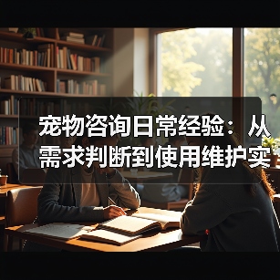 宠物咨询日常经验:从需求判断到使用维护实用指南(图3) 宠物咨询日常经验:从需求判断到使用维护实用指南(图3)