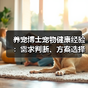 养宠博士宠物健康经验:需求判断、方案选择与避坑指南(图1) 养宠博士宠物健康经验:需求判断、方案选择与避坑指南(图1)