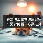 养宠博士宠物健康经验:需求判断、方案选择与避坑指南(图3) 养宠博士宠物健康经验:需求判断、方案选择与避坑指南(图3)