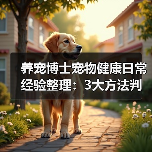 养宠博士宠物健康日常经验整理:3大方法判断需求与避坑(图2) 养宠博士宠物健康日常经验整理:3大方法判断需求与避坑(图2)