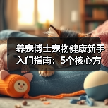 养宠博士宠物健康新手入门指南:5个核心方法避坑(图1) 养宠博士宠物健康新手入门指南:5个核心方法避坑(图1)