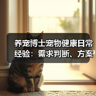 养宠博士宠物健康日常经验:需求判断、方案选择和避坑指南(图1) 养宠博士宠物健康日常经验:需求判断、方案选择和避坑指南(图1)