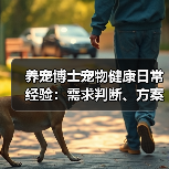 养宠博士宠物健康日常经验：需求判断、方案选择和避坑指南