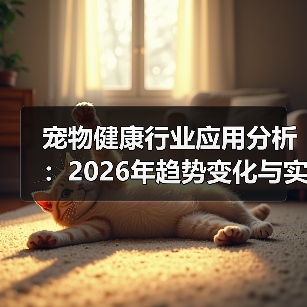 宠物健康行业应用分析:2026年趋势变化与实用方法(图4) 宠物健康行业应用分析:2026年趋势变化与实用方法(图4)
