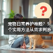 宠物日常养护难题?5个实用方法从需求判断到使用维护(图1) 宠物日常养护难题?5个实用方法从需求判断到使用维护(图1)