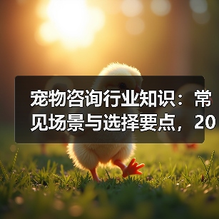 宠物咨询行业知识:常见场景与选择要点,2026年必读(图1) 宠物咨询行业知识:常见场景与选择要点,2026年必读(图1)