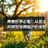 养宠新手必看！从需求判断到使用维护的宠物用品经验指南