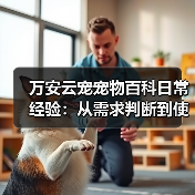 万安云宠宠物百科日常经验：从需求判断到使用维护5大方法