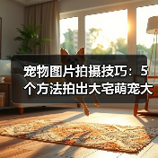 宠物图片拍摄技巧:5个方法拍出大宅萌宠大片2026(图2) 宠物图片拍摄技巧:5个方法拍出大宅萌宠大片2026(图2)