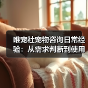 唯宠社宠物咨询日常经验：从需求判断到使用