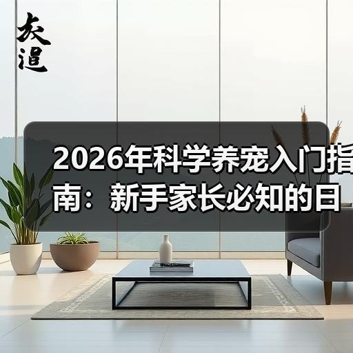 2026年科学养宠入门指南：新手家长必知的日常喂养误区
